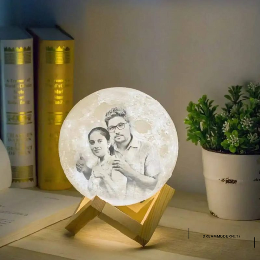 Persoonlijke 3D Geprinte Maanlamp - Uniek en Op Maat Gemaakt