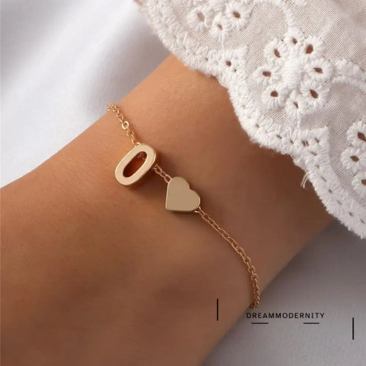 Black Friday Actie: Letter Love Heart Elegante Armband - Combineer Eenvoud Met Verfijning