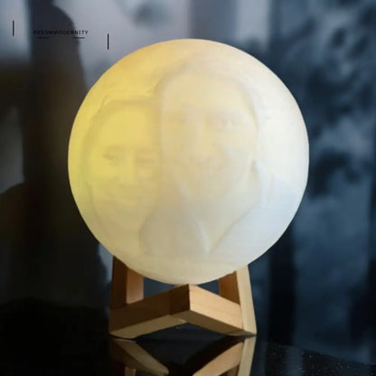 Persoonlijke 3D Geprinte Maanlamp - Uniek En Op Maat Gemaakt